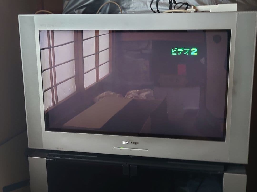 クリス　W SHARPブラウン管テレビワイドハイビョン32インチ