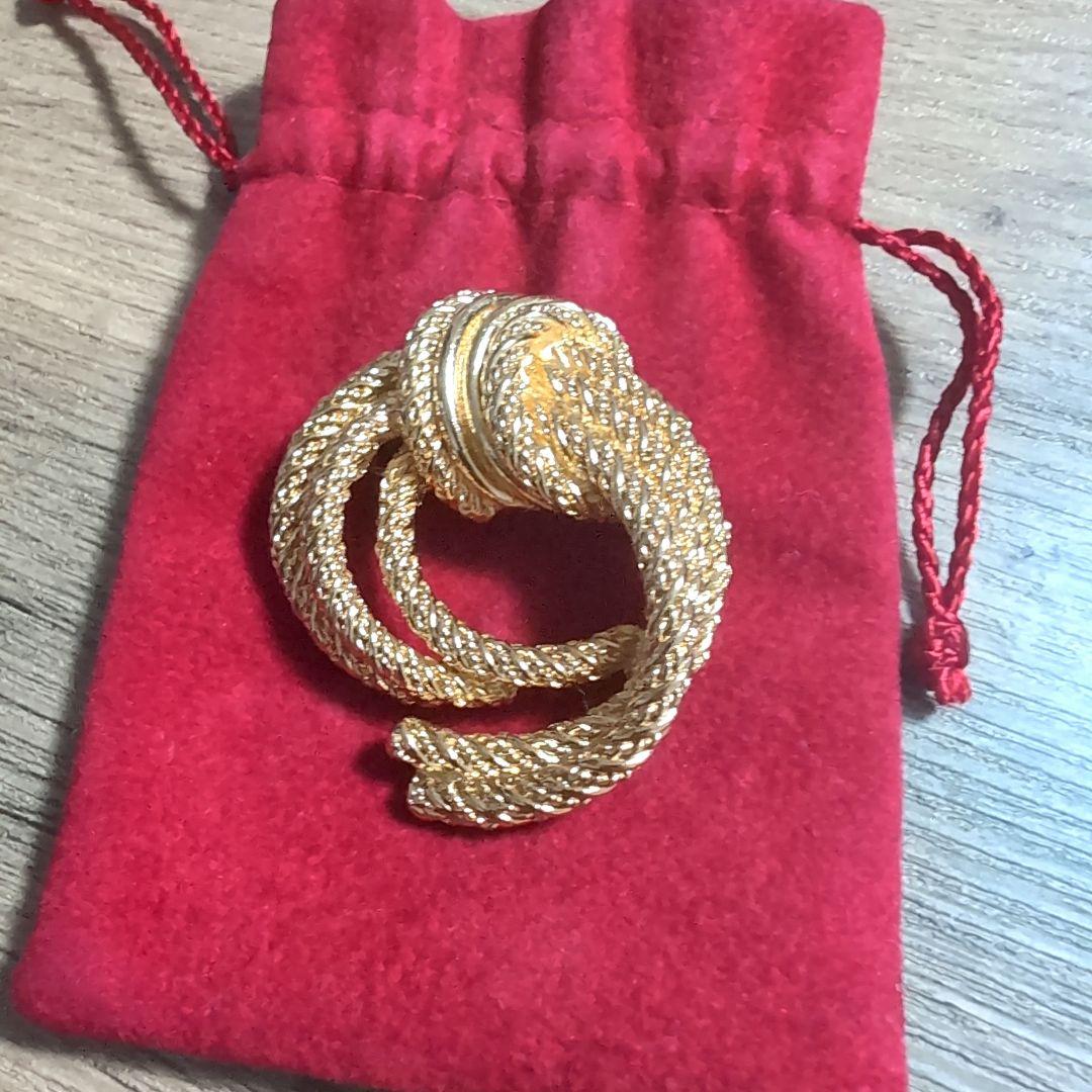 【極美品】 Dior ゴールド ブローチ