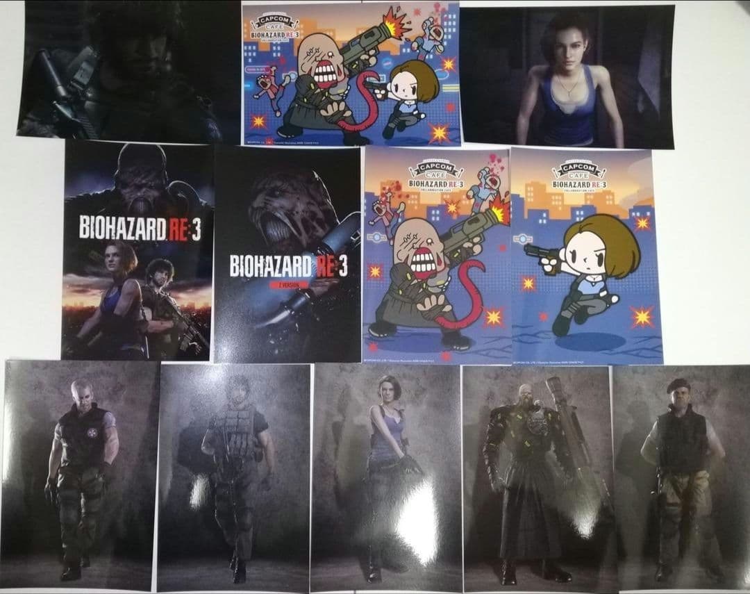 バイオハザード BIOHAZARD ブロマイド風ポストカード カプコンカフェ