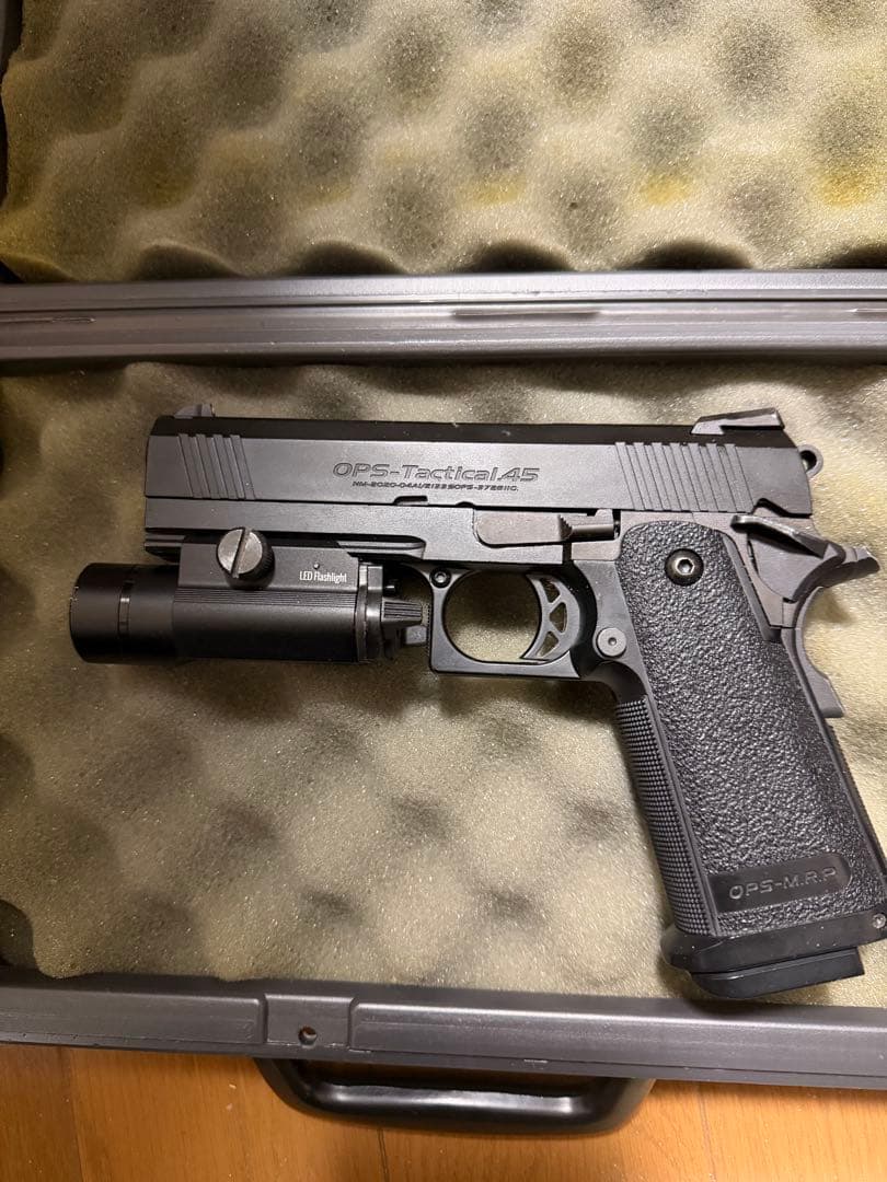 東京マルイハイキャパ OPS-Tactical45ガスガン ブラック ケース付き