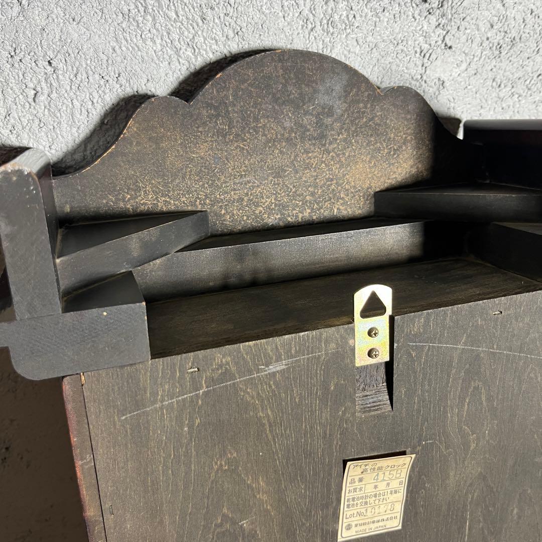 [動作確認済]AICHI TOKEI 掛け時計 振り子式 昭和レトロ 壁掛け時計