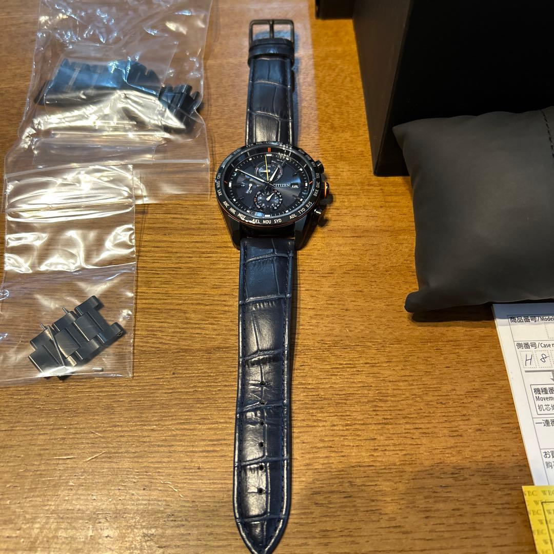 CITIZENATTESAACT Lineブラックチタン AT8185-62E