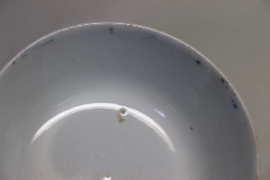 江戸　古伊万里　色絵蓋茶碗ペア　送料込み1107