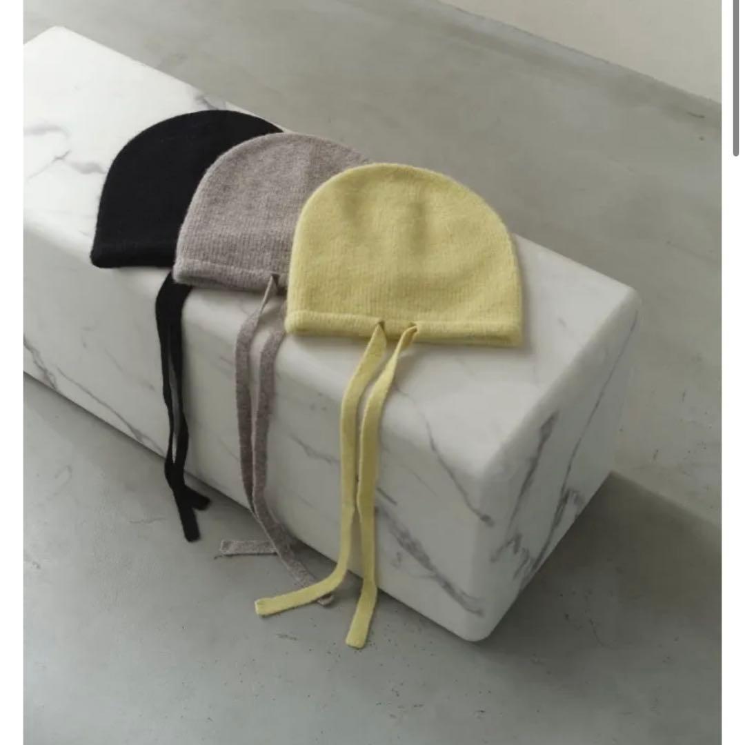 いちご⭐︎Rosarymoon Bucktail Knit Beanie