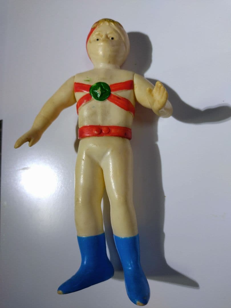 愛の戦士レインボーマン☆1970年代の希少ソフビフィギュア☆高さ約15cm