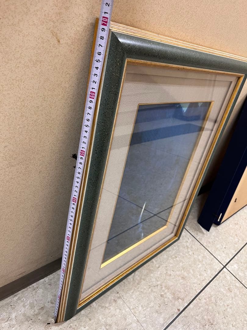 東山魁夷【夕静寂】朱印 額装付 希少