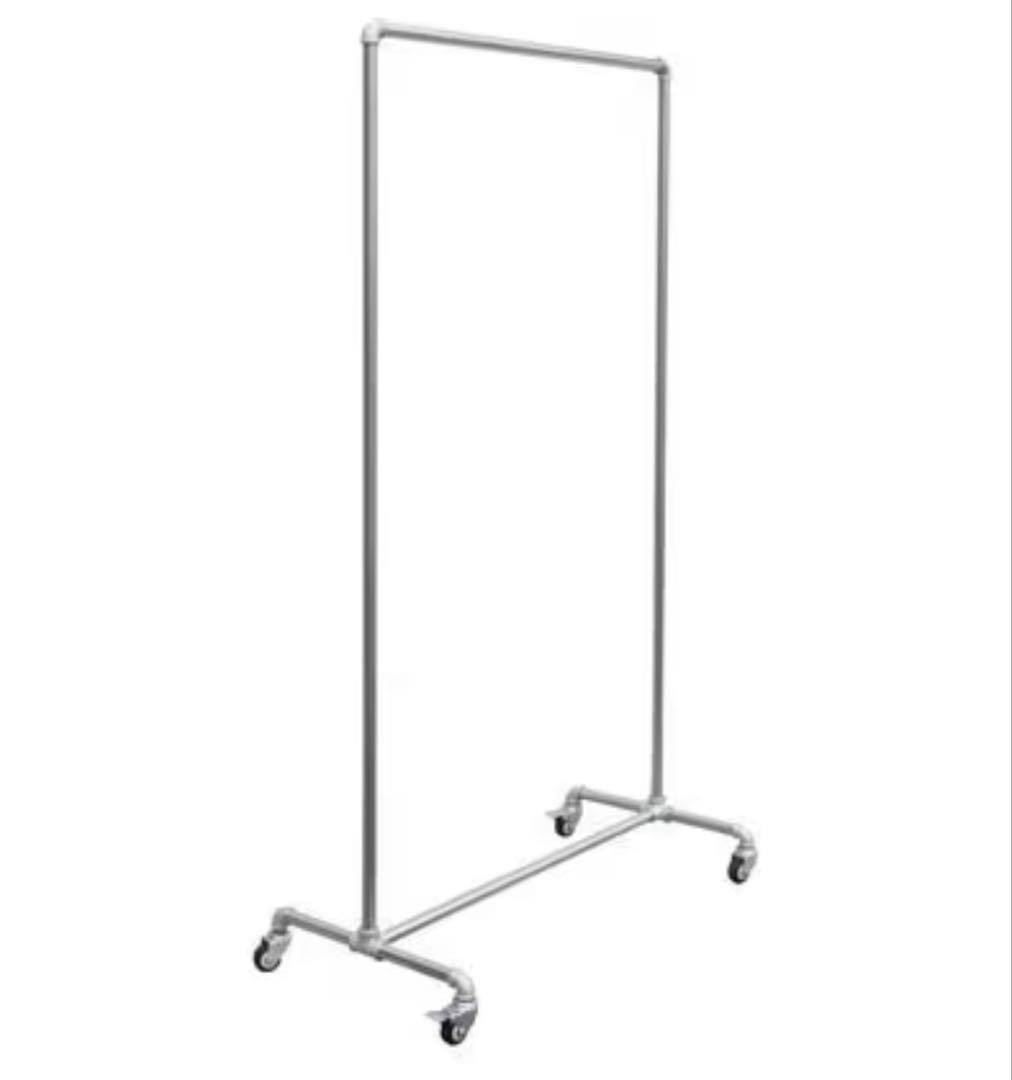 インダストリアル シャビー 鉄製 配管 パイプラック 無骨　キャスター付き