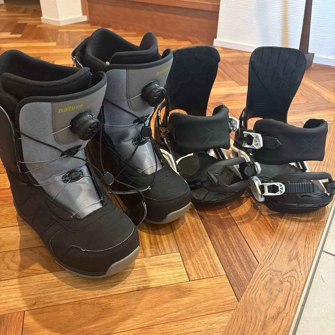 ARBN natureスノーボードブーツ 25.5cm ビンディングセット