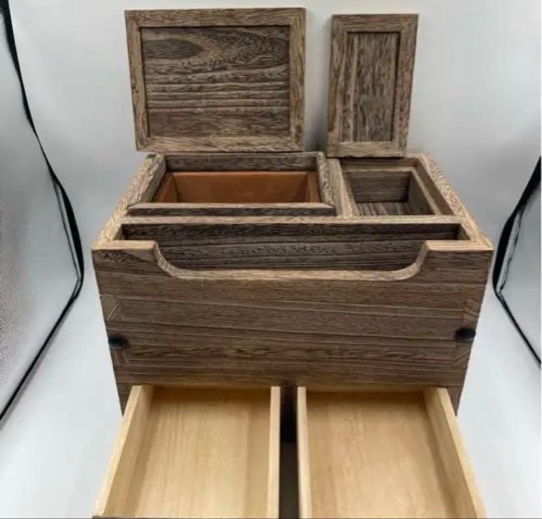 桐火鉢　桐箱　コンパクト