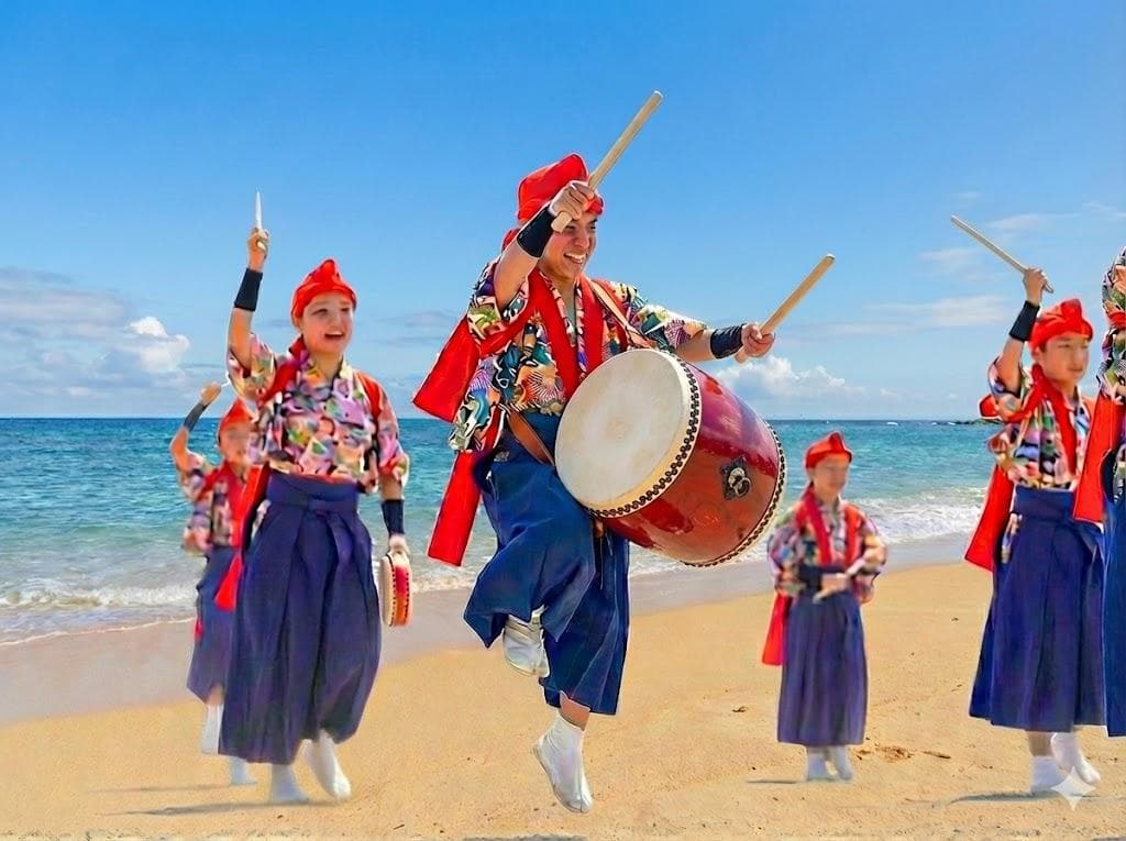 新品未使用(送料無料)17.980円Nエイサー小太鼓24cm*31cm 撥付黄牛