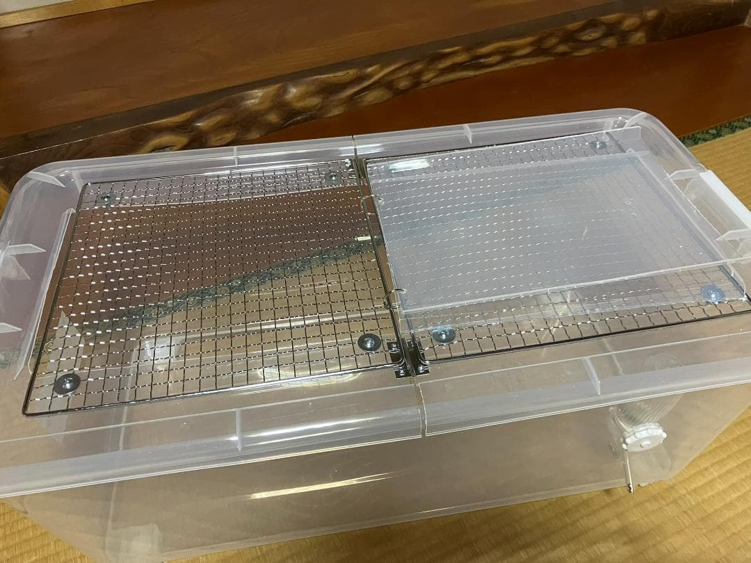 ②【お得２個セット】広さ＆通気性＆保温性抜群なハムスターケージ【DIY】給水器付