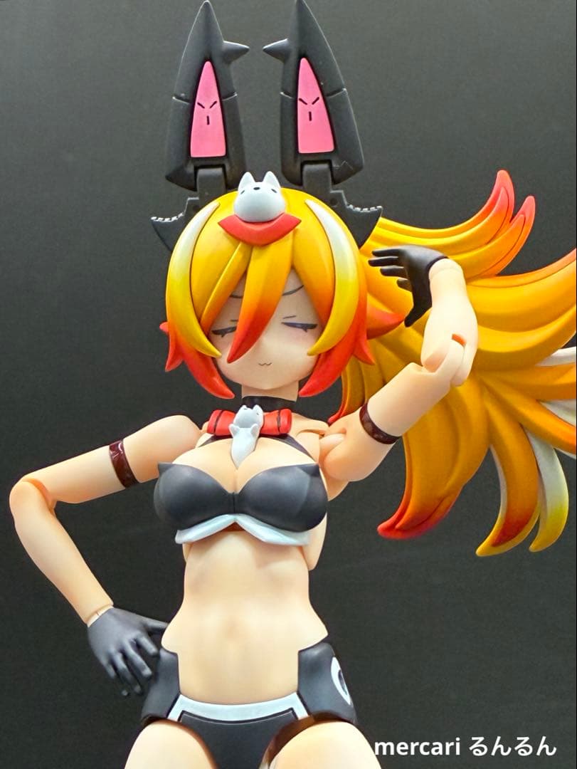 メガミデバイス　PUNI☆MOFU ラン　塗装完成品　煉獄カラーver