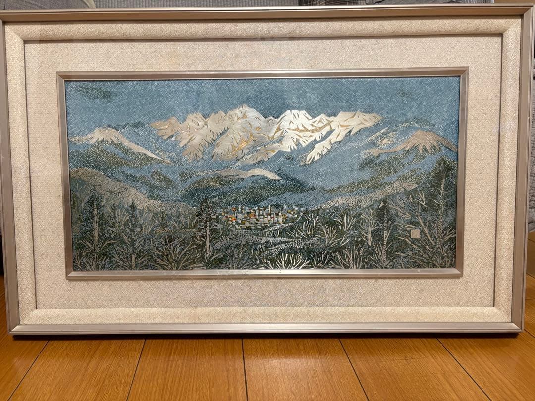 ~漆絵画、日本画~日展会友~佐伯教通~[富山　立山　劔岳]