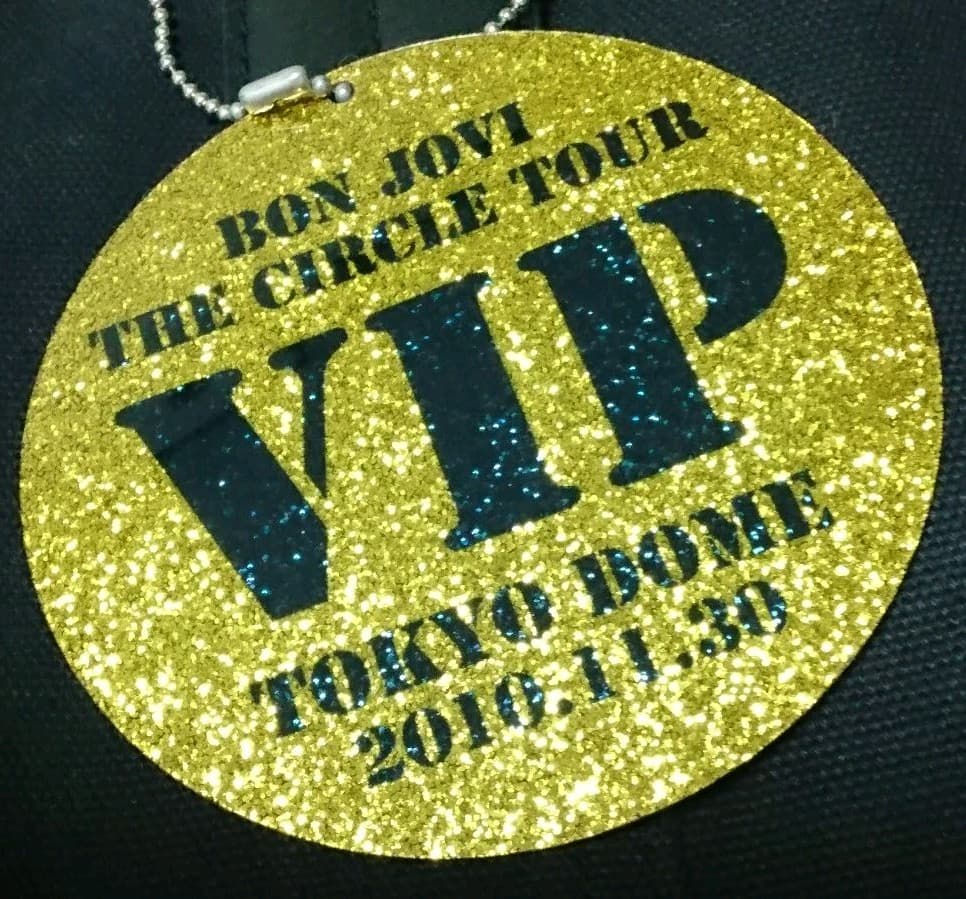 新品・BON JOVI【'2010 VIP席 限定グッズ】CIRCLE TOUR
