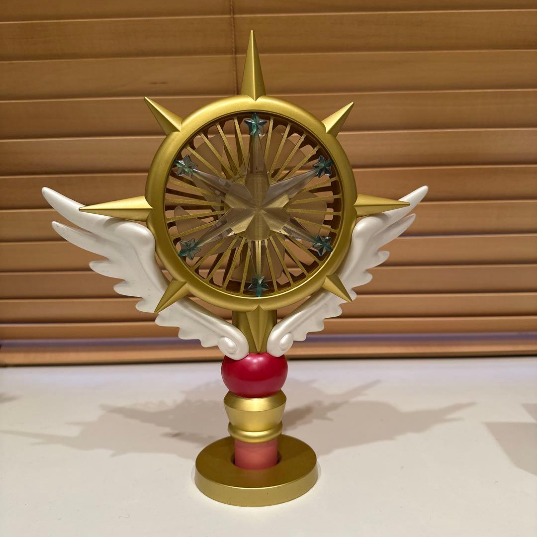 カードキャプターさくら　ゴールド ハンディファン 翼デザイン