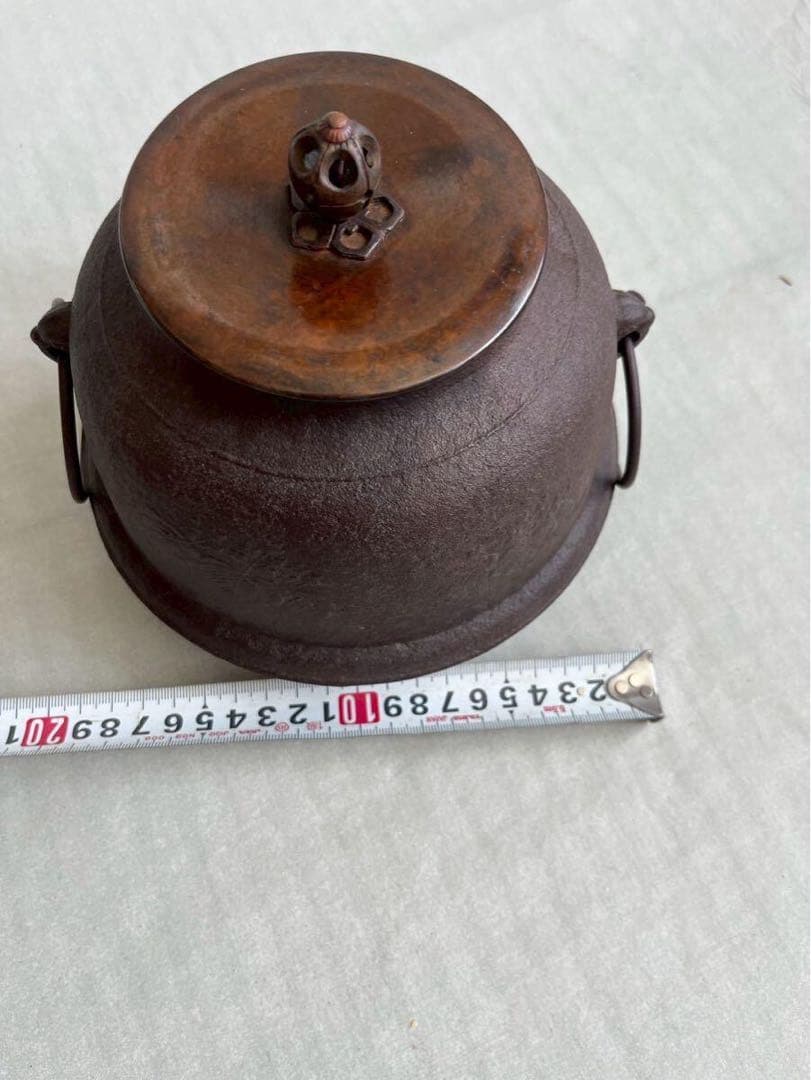 茶道具 風炉釜 茶釜 鉄釜 工芸品 鉄瓶 茶釜 古道具 鉄製