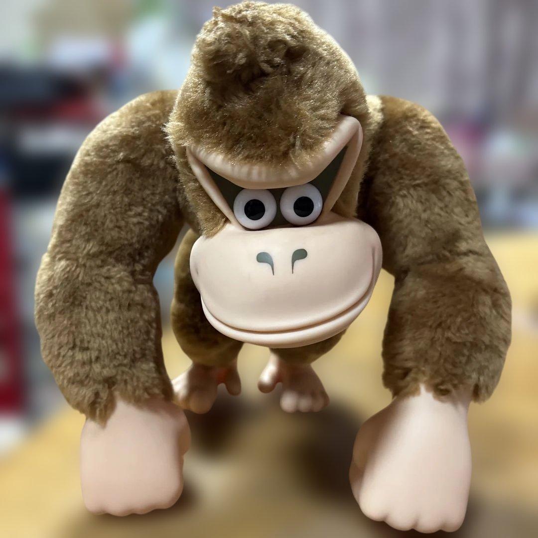 希少品 1994年 アクションポーズ 特大ドンキーコング ソフビ レトロ