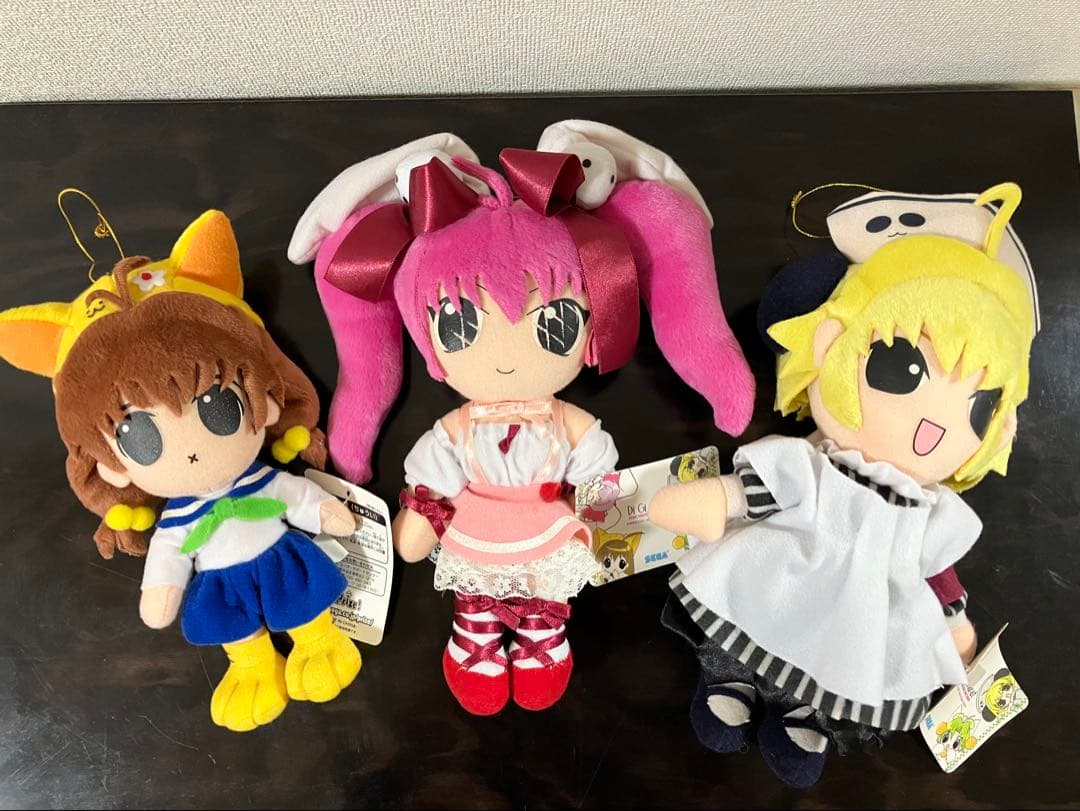 デ・ジ・キャラット　ぬいぐるみ 3体セット　うさだ　ぴよこ　ぷちこ　SEGA