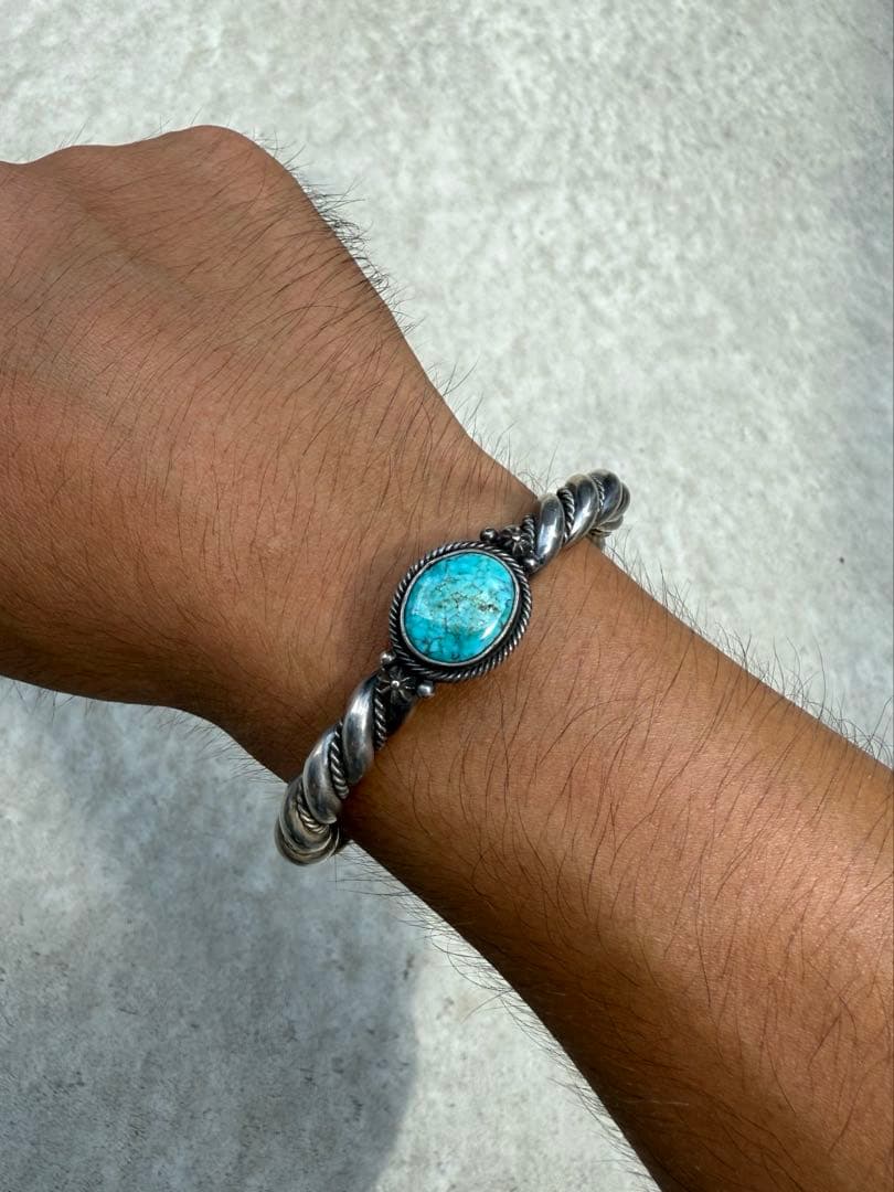 スティーブアルビソ　モレンシターコイズケーブルバングル