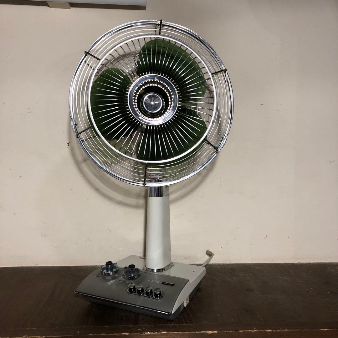 三菱　扇風機　昭和レトロ　お洒落　R30-W7