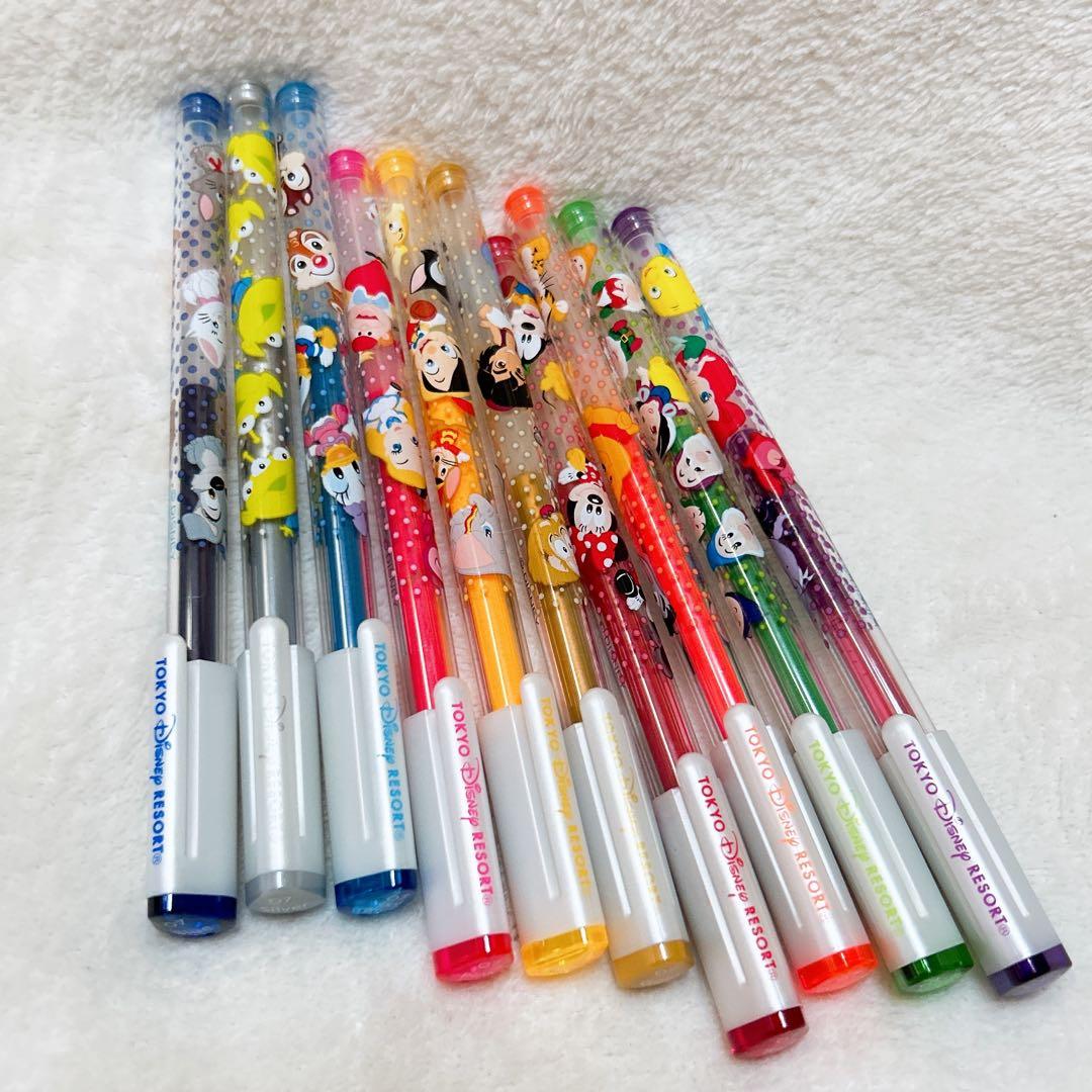 東京ディズニーリゾート 水性 ボールペン 10色セット 文房具 レトロ