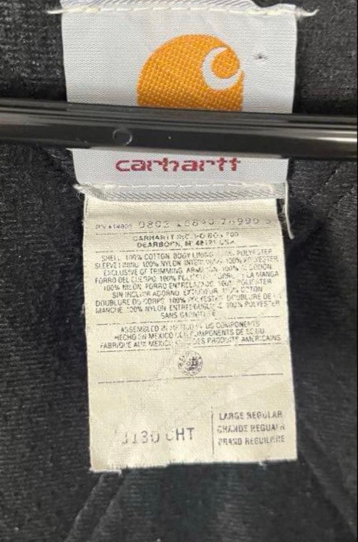 R*様 USA製Carhartt アクティブジャケット　J130CHT 茶色