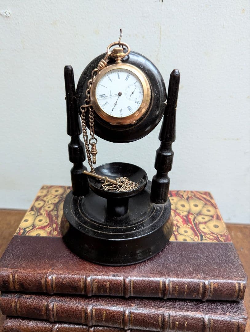 フランスアンティーク 19世紀ナポレオン3世 懐中時計ポケットウオッチスタンド台