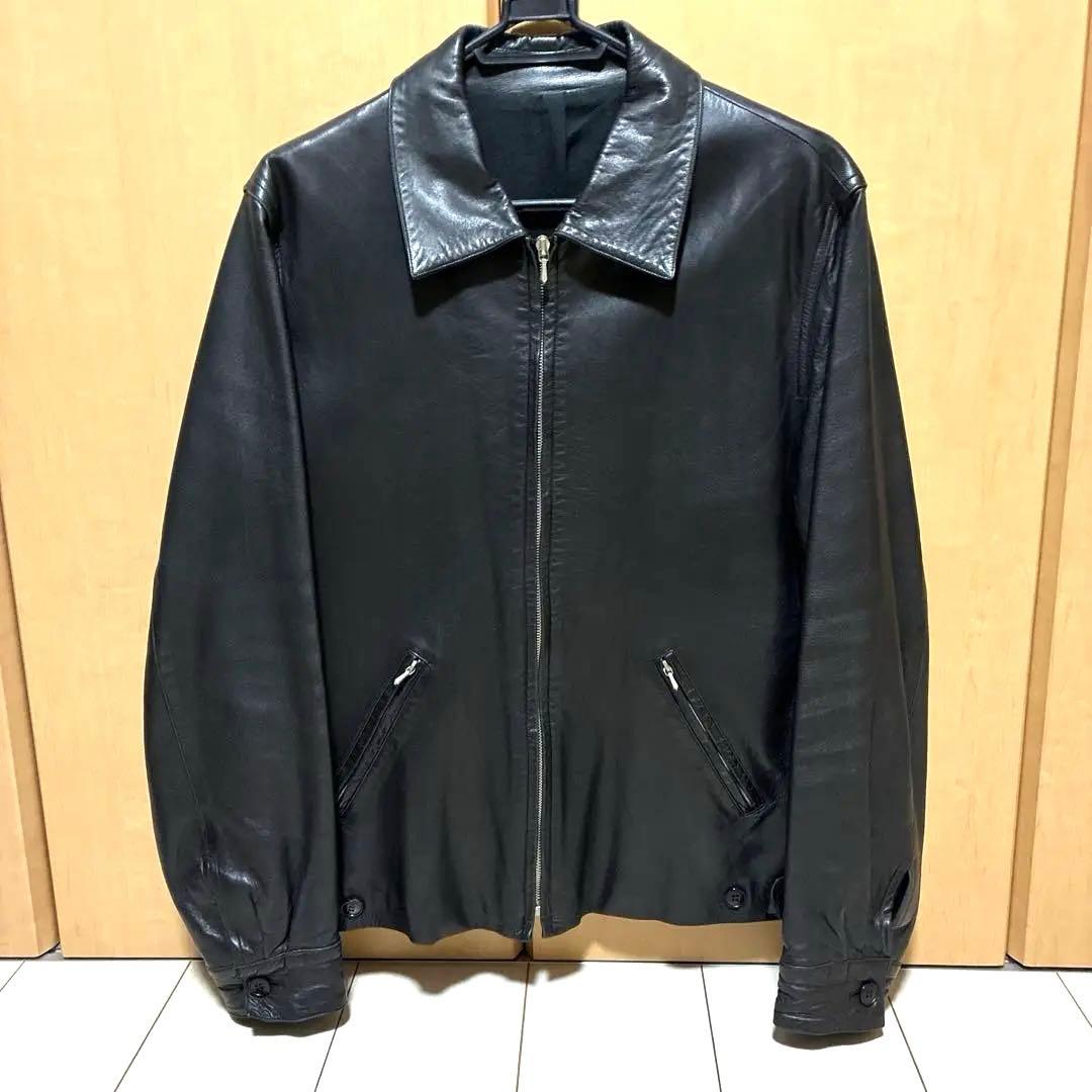 アニエス・ベー・オム LEATHER JACKET サイズ0