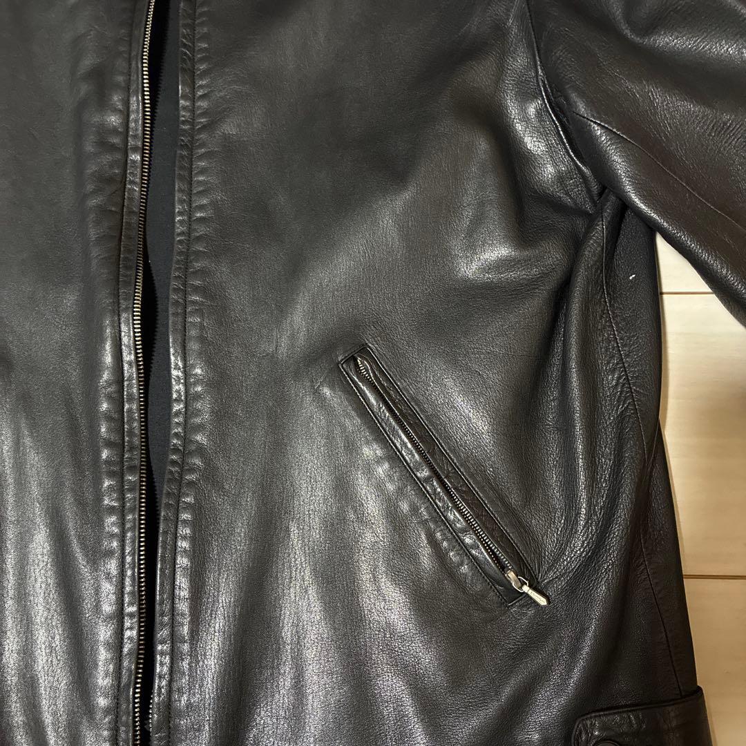 アニエス・ベー・オム LEATHER JACKET サイズ0