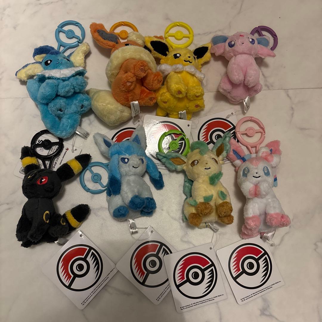 ポケモン　カラビナ付きマスコット　ブイズ　まとめ　セット
