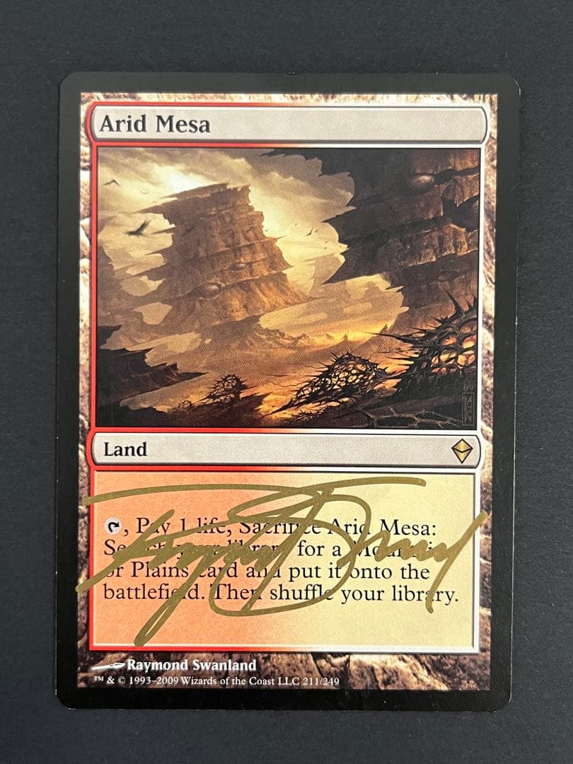 MTG 乾燥台地 Arid Mesa 英語 サインド