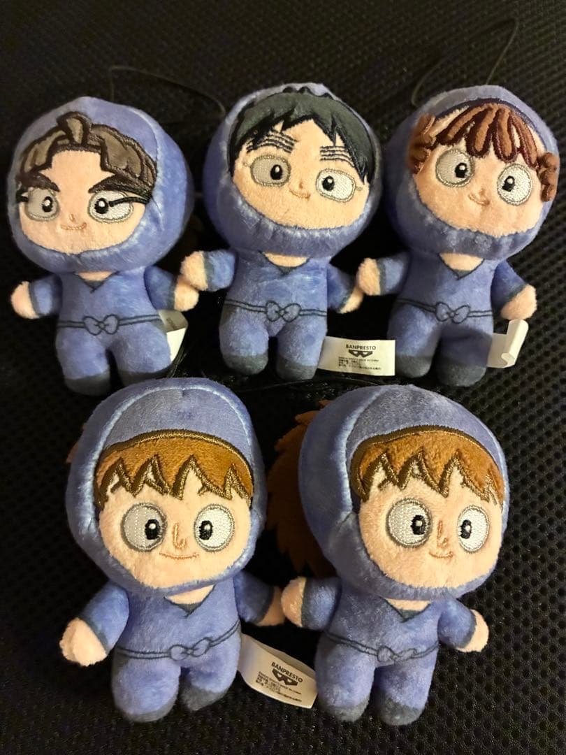 忍たま ほわぬい 五年 全種セット 久々知 尾浜 竹谷 鉢屋 不破