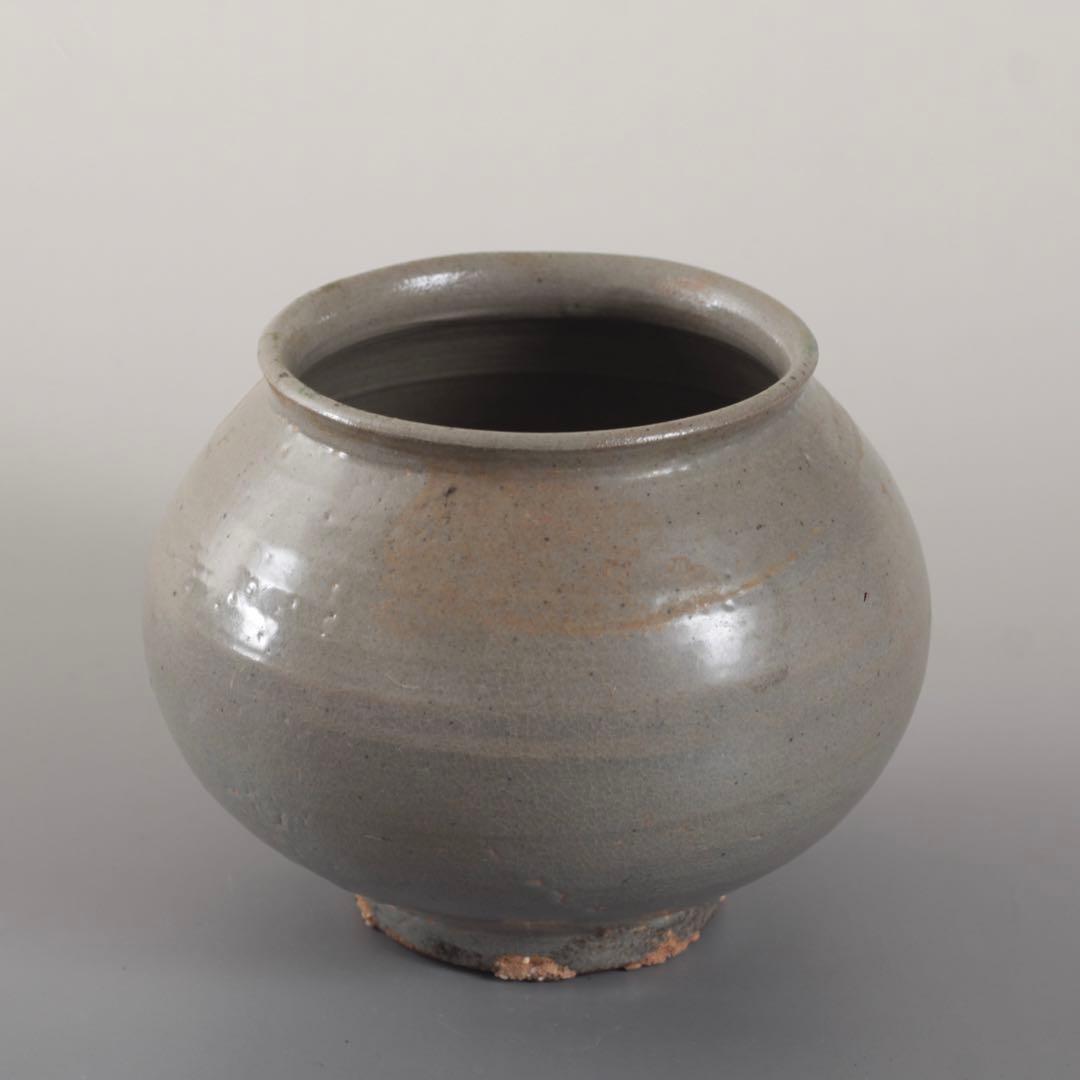李朝 前期 堅手 壺 朝鮮美術 古美術 古道具 アンティーク