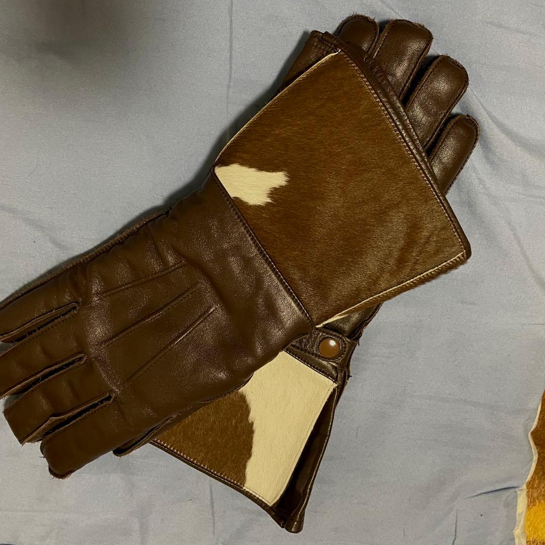【レア 新品】アトラクションズ 馬毛 グローブ BILTBUCK ブラウン