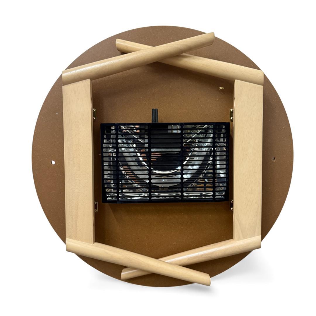 フォロー割【新品】折り畳み式　コンパクトな丸型こたつ 木目調 円卓こたつ