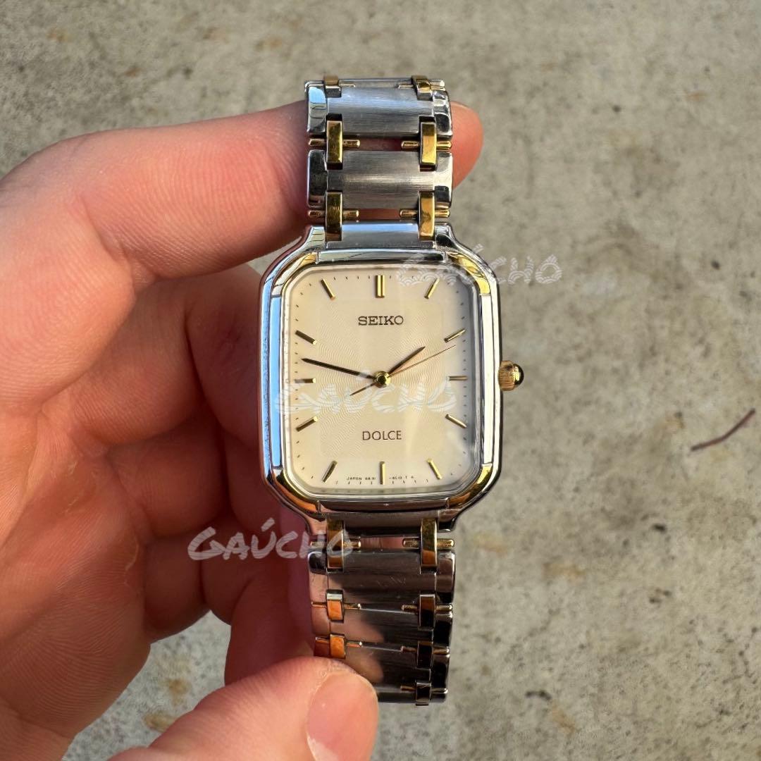 【新品電池】seiko dolce スクエア ヴィンテージ 稼働品 美品