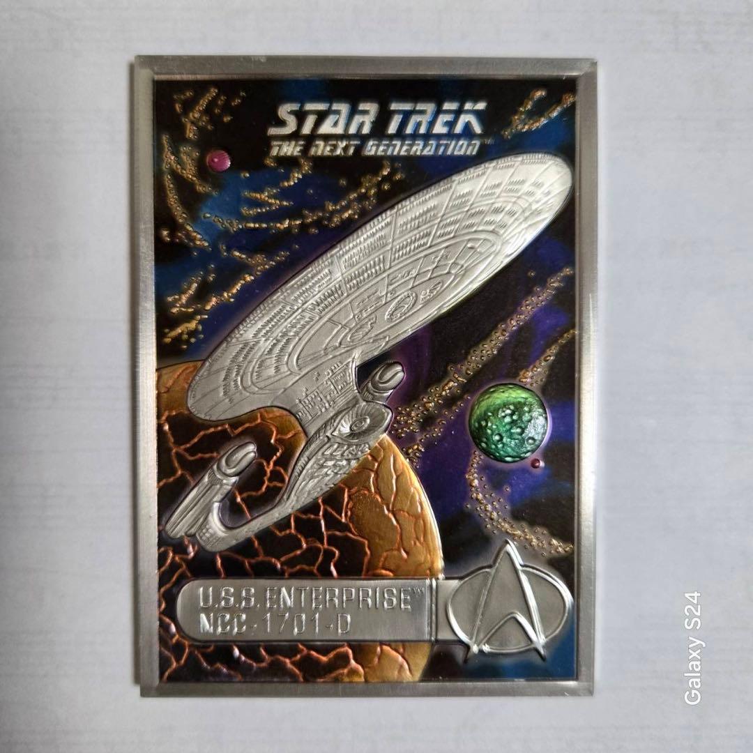 新品スタートレック/フランクリンミントピューターカード/コンプリート4種