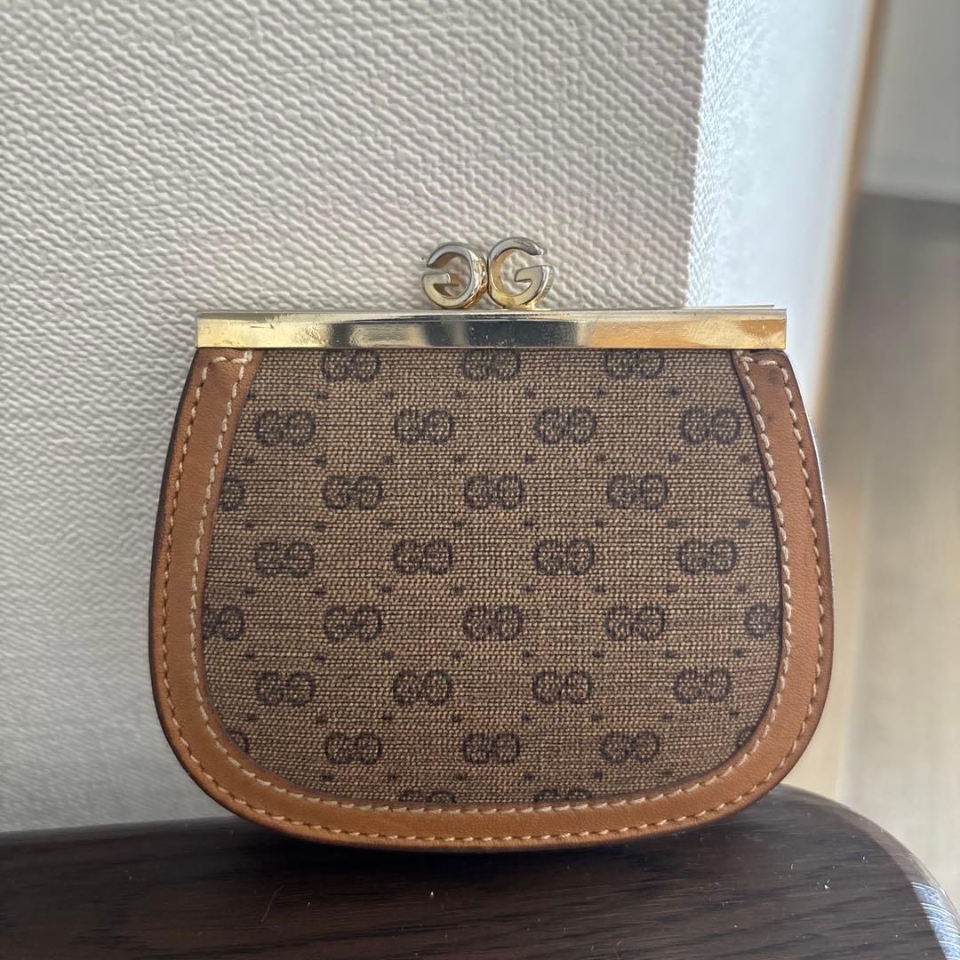 GUCCIグッチ シェリーラインGG柄 がま口 ケース
