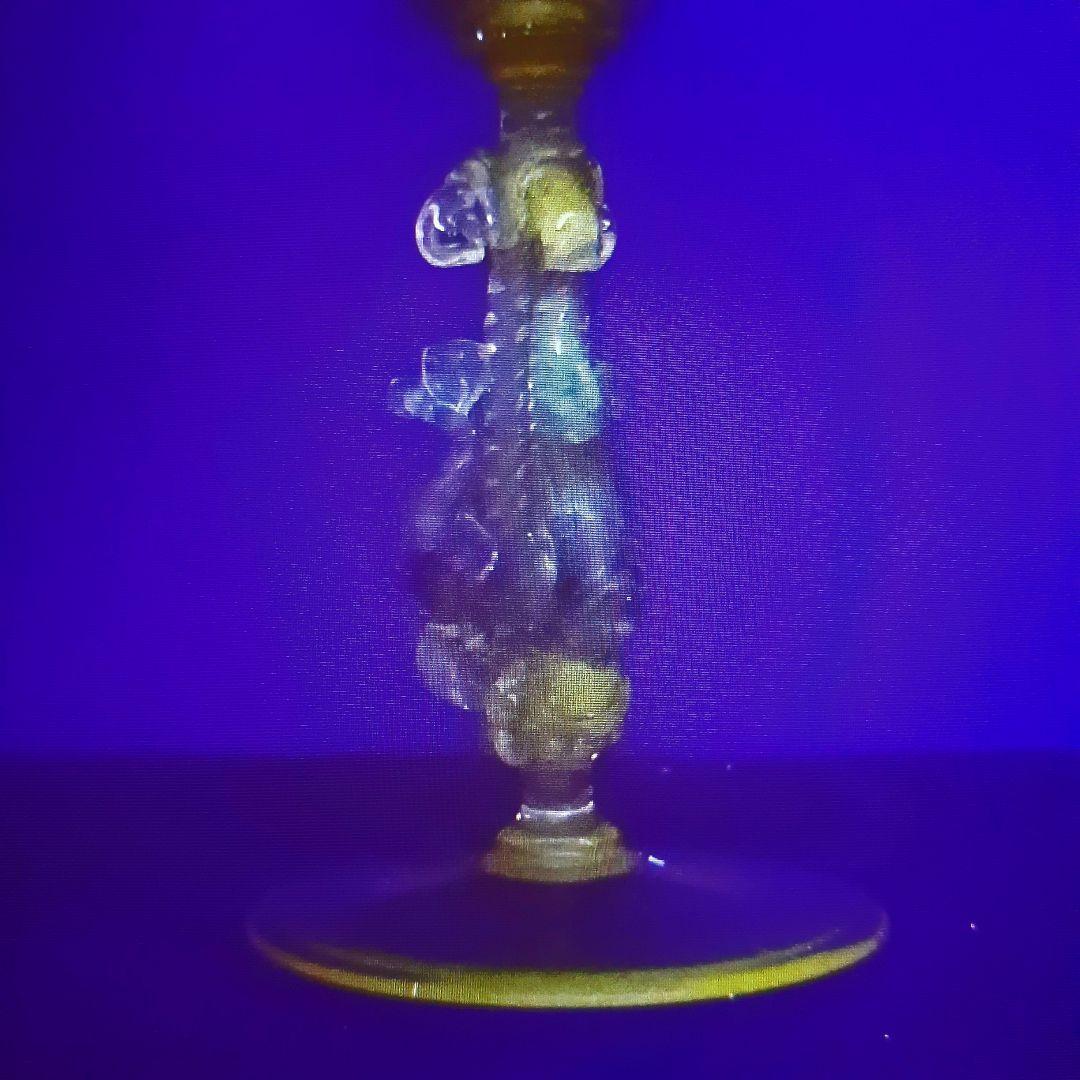 MURANO ムラノ 金彩 トリプル ドルフィン グラス