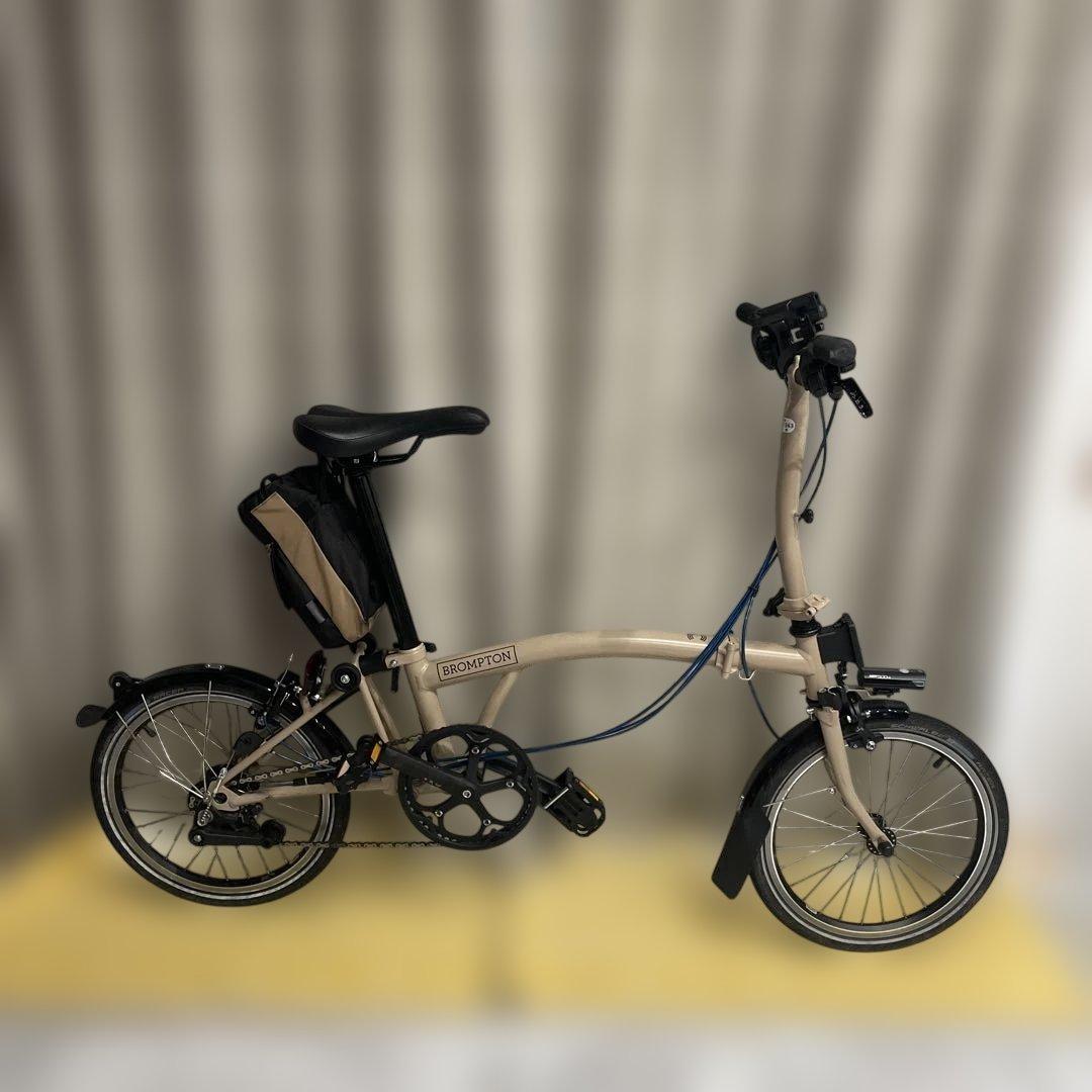 BROMPTON 2024年製Cライン6速折たたみ自転車 ベージュ16インチ