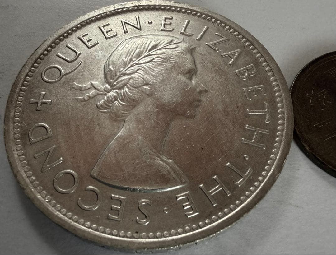 招*@様 1953年 南ローデシア エリザベス2世 クラウン 銀貨