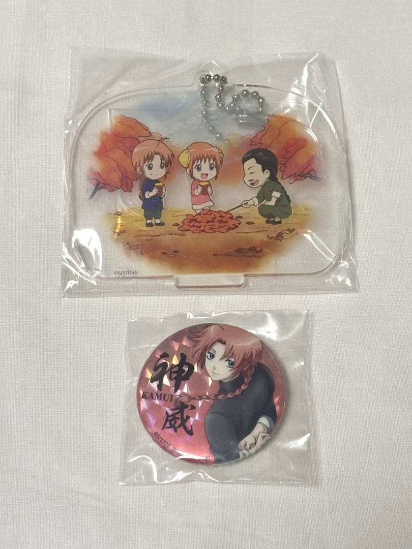 銀魂 アニプレックス Blu-Ray 購入特典 缶バッジ アクリルスタンド 神威