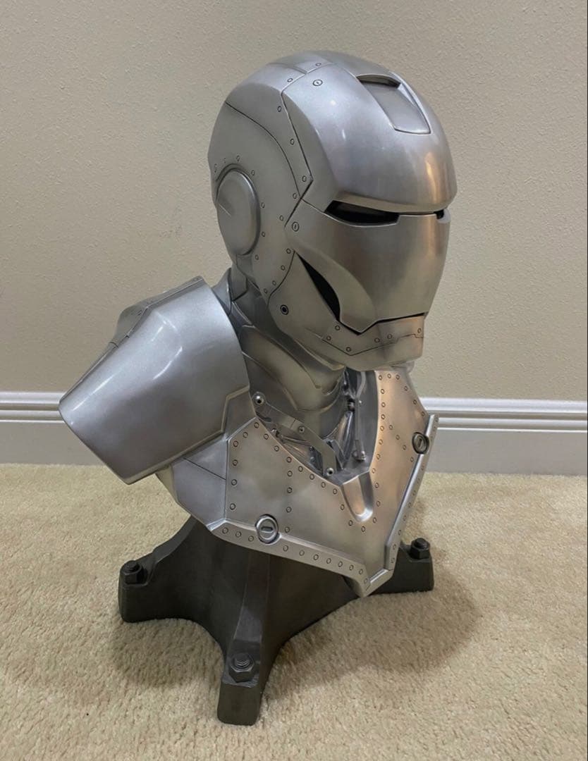 アイアンマン マーク2 1/1スケール ライフサイズバスト　マットシルバー送料込