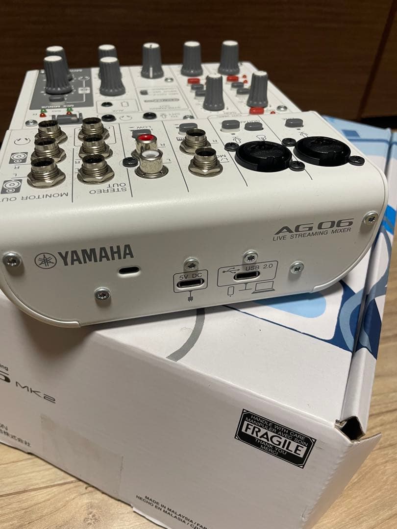 YAMAHA AG06 MK2ライブストリーミングミキサー