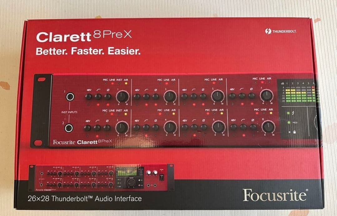 DTM・DAW Focusrite Clarett 8Pre X Thunderbolt
