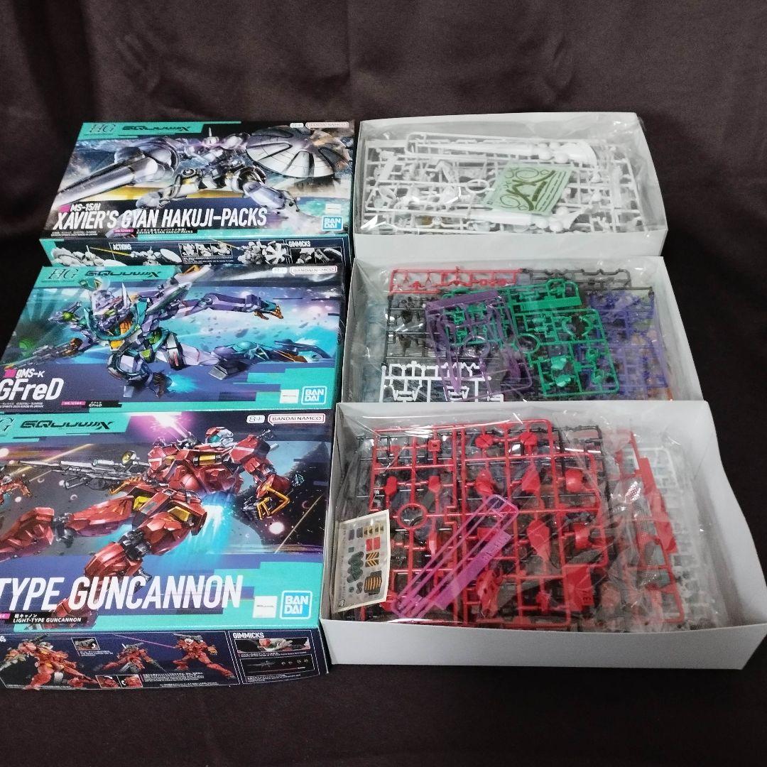 ガンプラ6点【ギャン/GFreD/軽キャノン/ゲルググ/赤いガンダム/マチュ】