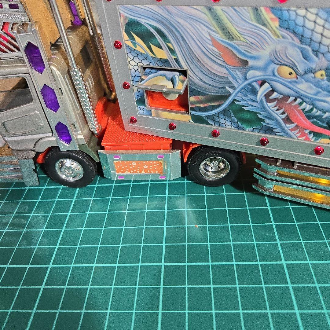 アオシマ1/43デコトラトレーラーラジコン荒武者リアルサウンド