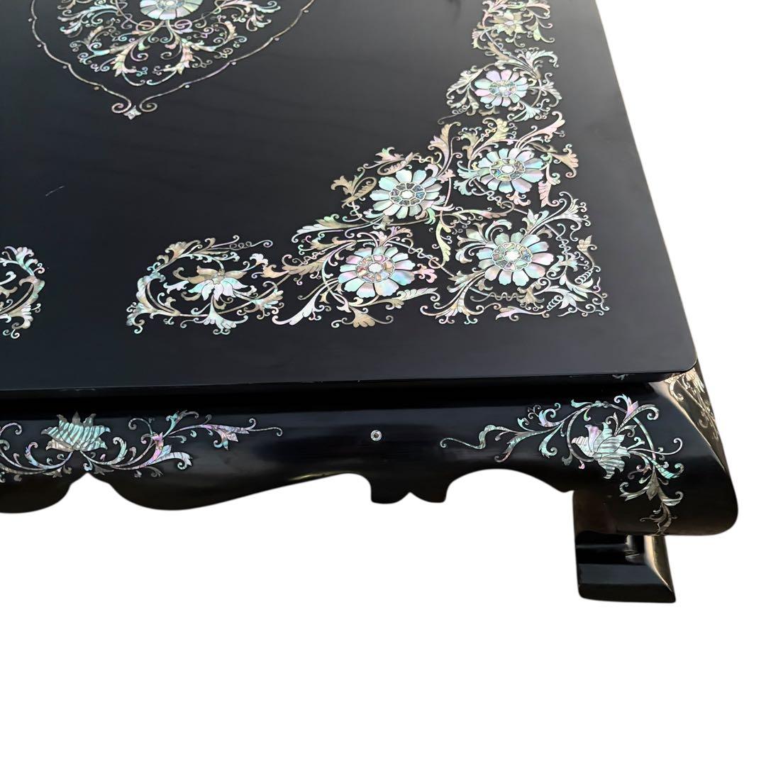 美品 最高級 螺鈿細工 座卓 座敷机 ローテーブル リビングテーブル 中国 韓国