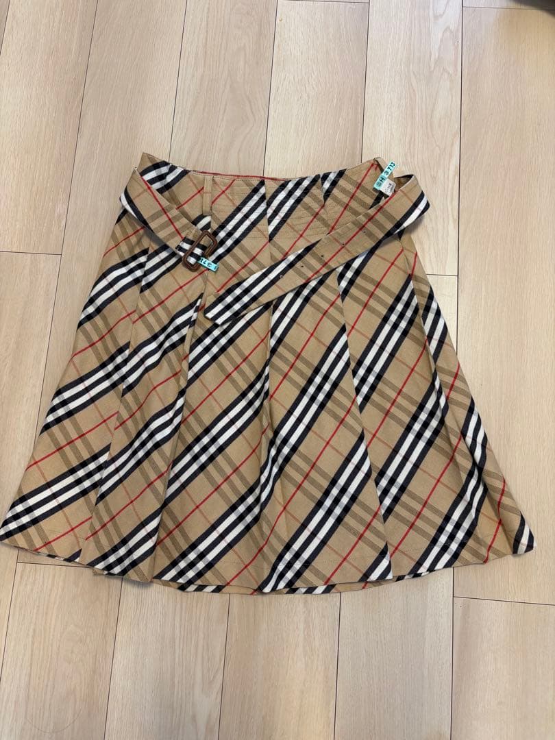 バーバリー スーパーロングスカート ノバチェック