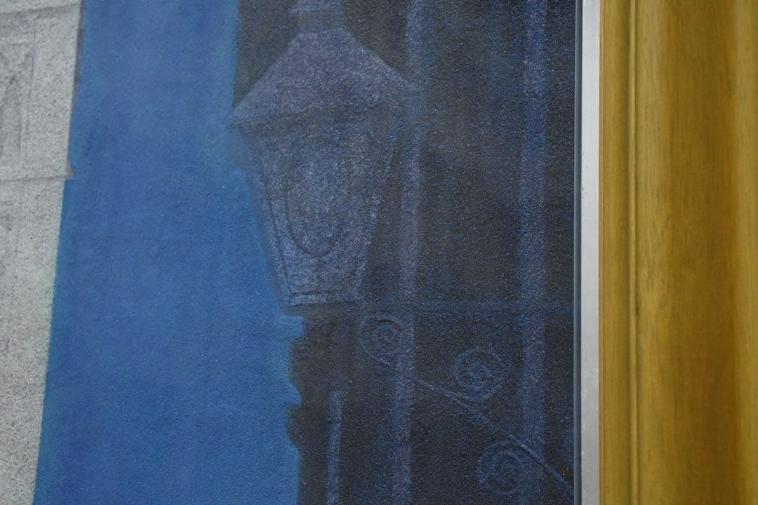 BKK72 真作 山崎忠明 「ヒラルダの塔」 大作 100号 日本画